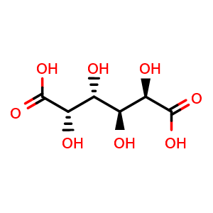 Chemical structure of Galactaric acid , CAS 526-99-8, AChemBlock X212209