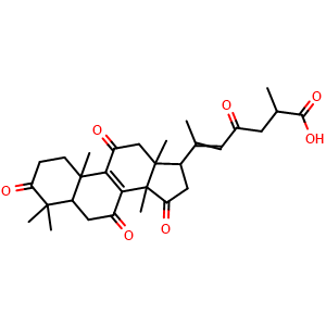 Chemical structure of Ganoderenic acid F , CAS 120462-47-7, AChemBlock X212212