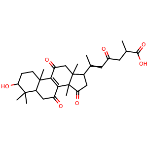 Chemical structure of Ganoderenic acid H , CAS 120462-48-8, AChemBlock X212213