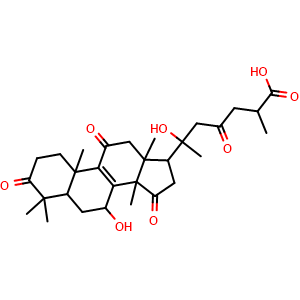 Chemical structure of Ganoderic acid N , CAS 110241-19-5, AChemBlock X212217
