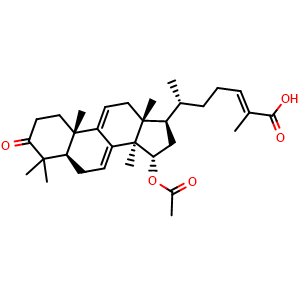 Chemical structure of Ganoderic acid T-Q , CAS 112430-66-7, AChemBlock X212219