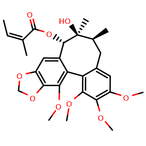 Chemical structure of Gomisin F , CAS 62956-47-2, AChemBlock X212244
