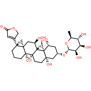 Chemical structure of g-Strophanthin , CAS 630-60-4, AChemBlock X212248