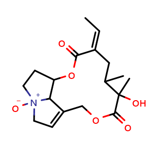 Chemical structure of Integerrimine N-oxide , CAS 85955-28-8, AChemBlock X212276