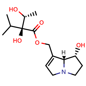 Chemical structure of Intermedine , CAS 10285-06-0, AChemBlock X212277