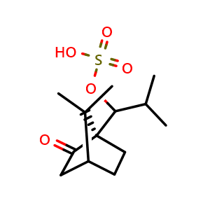 Chemical structure of isopropyl (1s)-(+)-10-camphorsulfate , CAS 247078-58-6, AChemBlock X212293
