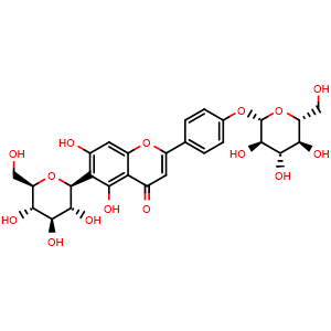 Chemical structure of Isosaponarin , CAS 19416-87-6, AChemBlock X212295