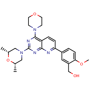 Chemical structure of KU-0063794 , CAS 938440-64-3, AChemBlock X212313