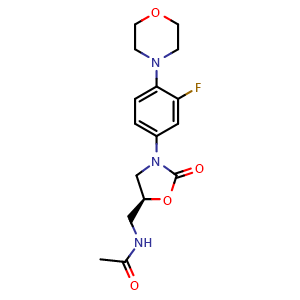 Chemical structure of Linezolid , CAS 165800-03-3, AChemBlock X212330