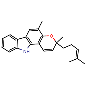 Chemical structure of Mahanimbine , CAS 21104-28-9, AChemBlock X212354