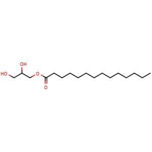 Chemical structure of Monomyristin , CAS 589-68-4, AChemBlock X212368