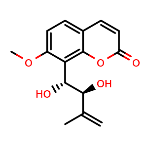 Chemical structure of Murrangatin , CAS 37126-91-3, AChemBlock X212371