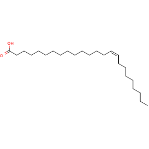 Chemical structure of Nervonic acid , CAS 506-37-6, AChemBlock X212376