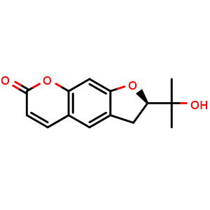 Chemical structure of Nodakenetin , CAS 495-32-9, AChemBlock X212383