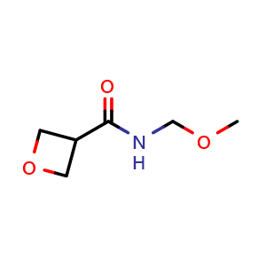 Chemical structure of Oxetane-3-carboxylic acid methoxy-methyl-amide , CAS 1935978-87-2, AChemBlock X212401
