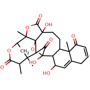 Chemical structure of Physalin O , CAS 120849-18-5, AChemBlock X212423