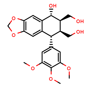 Chemical structure of Picropodophyllol , CAS 3811-15-2, AChemBlock X212427