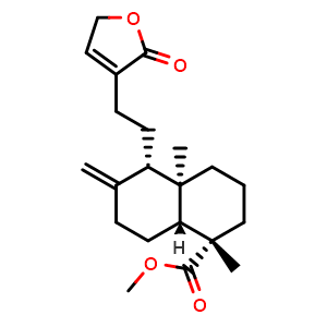 Chemical structure of Pinusolide , CAS 31685-80-0, AChemBlock X212435