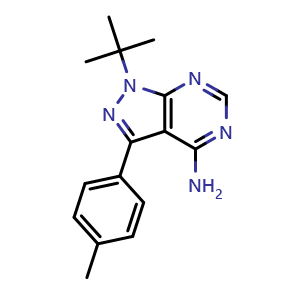 Chemical structure of PP1 , CAS 172889-26-8, AChemBlock X212439