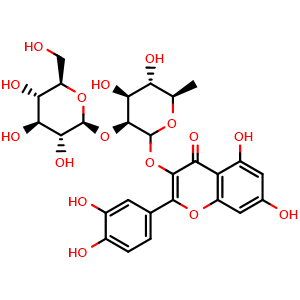 Quercetin 3-O-beta-D-glucosyl-(1->2)-rhamnoside