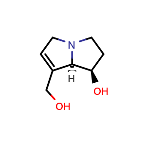 Chemical structure of Retronecine , CAS 480-85-3, AChemBlock X212469