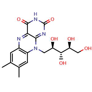 Chemical structure of Riboflavine , CAS 83-88-5, AChemBlock X212474