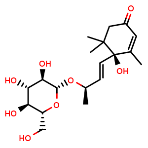 Chemical structure of Roseoside , CAS 54835-70-0, AChemBlock X212477