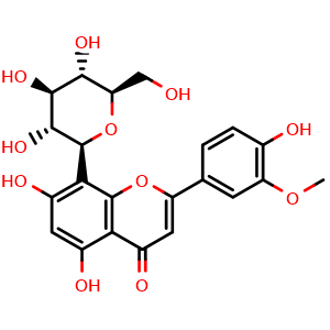 Chemical structure of Scoparin , CAS 301-16-6, AChemBlock X212483