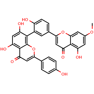 Chemical structure of Sequoiaflavone , CAS 21763-71-3, AChemBlock X212487
