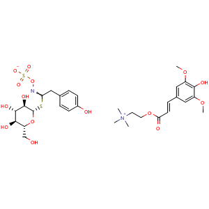 Chemical structure of Sinalbin , CAS 20196-67-2, AChemBlock X212489