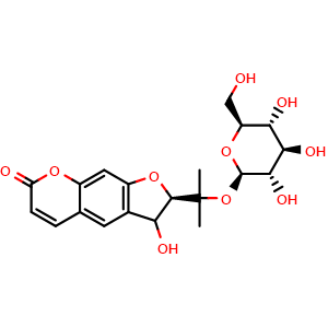 Chemical structure of Smyrindioloside , CAS 87592-77-6, AChemBlock X212493