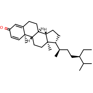 Chemical structure of Stigmastadienone , CAS 20817-72-5, AChemBlock X212500