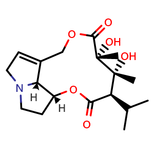 Chemical structure of Trichodesmine , CAS 548-90-3, AChemBlock X212510
