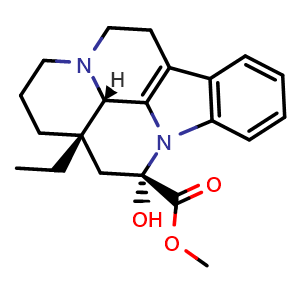 Chemical structure of Vincamine , CAS 1617-90-9, AChemBlock X212521