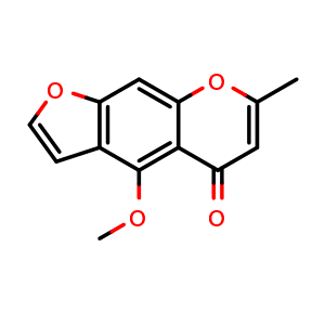 Chemical structure of Visnagin , CAS 82-57-5, AChemBlock X212522