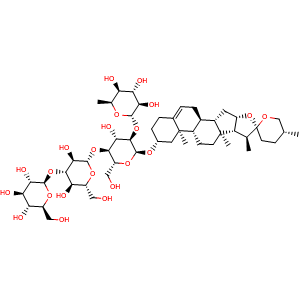 Chemical structure of Zingiberen newsaponin , CAS 91653-50-8, AChemBlock X212534