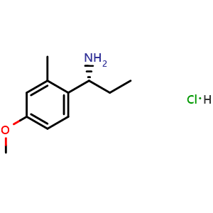 Chemical structure of (1r)-1-(4-methoxy-2-methylphenyl)propan-1-amine hydrochloride , AChemBlock X212579
