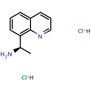 Chemical structure of (1r)-1-(8-quinolyl)ethylamine dihydrochloride , AChemBlock X212585