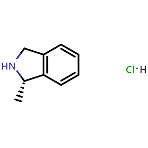 Chemical structure of (1s)-1-methyl-2,3-dihydro-1h-isoindole hydrochloride , CAS 1900707-18-7, AChemBlock X212639
