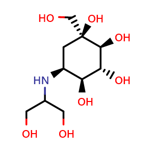 Chemical structure of Voglibose , CAS 83480-29-9, AChemBlock X212649