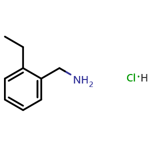 Chemical structure of (2-ethylphenyl)methanamine hydrochloride , AChemBlock X212684