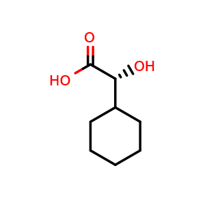 Chemical structure of (2R)-2-cyclohexyl-2-hydroxyacetic acid , CAS 53585-93-6, AChemBlock X212714