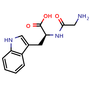 Chemical structure of Glycyl-L-tryptophan Hydrate , CAS 2390-74-1, AChemBlock X212724