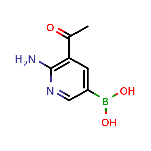 (5-acetyl-6-aminopyridin-3-yl)boronic acid