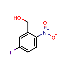 Chemical structure of (5-Iodo-2-nitro-phenyl)-methanol , CAS 150022-33-6, AChemBlock X212869