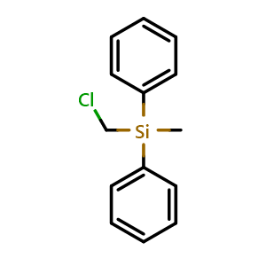 Chemical structure of (chloromethyl)methyldiphenylsilane , CAS 18407-40-4, AChemBlock X212909