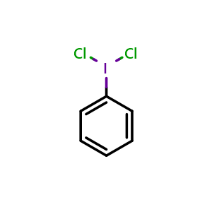 Chemical structure of (Dichloroiodo)-Benzene , CAS 932-72-9, AChemBlock X212911