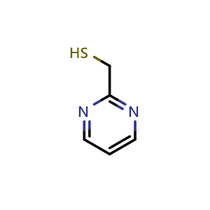 Chemical structure of (pyrimidin-2-yl)methanethiol , CAS 1849280-40-5, AChemBlock X212926