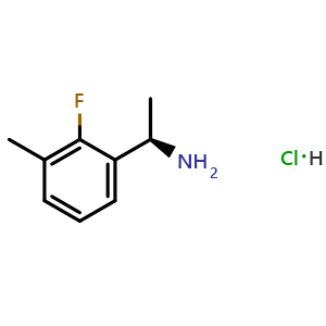 Chemical structure of (r)-1-(2-fluoro-3-methylphenyl)ethanamine hydrochloride , CAS 2230840-59-0, AChemBlock X212932