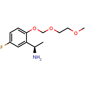 (r)-1-(5-fluoro-2-((2-methoxyethoxy)methoxy)phenyl)ethanamine